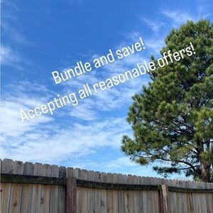 Bundle and save! Make an offer! Thanks for shopping my closet! Happy weekend :)